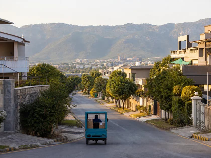 Islamabad neighborhood near the Margalla Hills